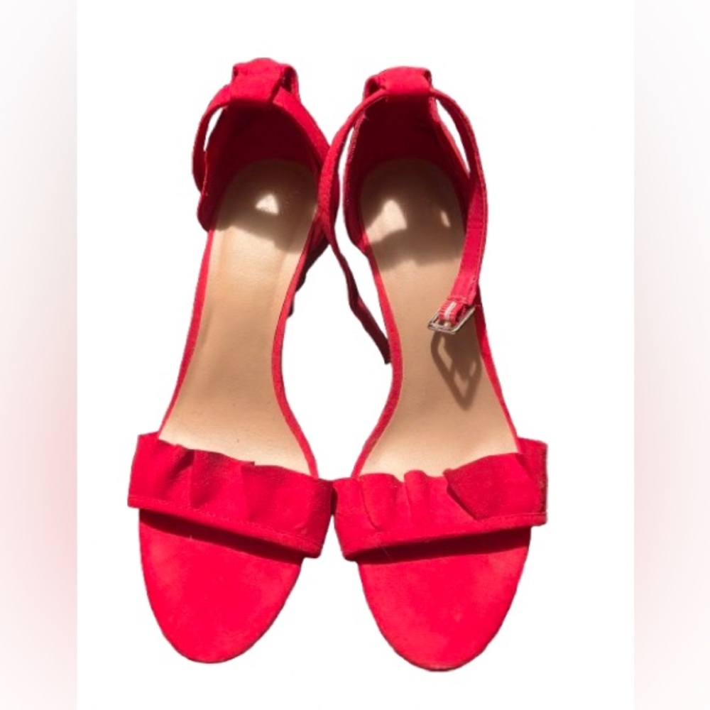 Elegant Red Suede Women's Heels 👠 😍